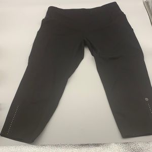 tangerine capri leggings